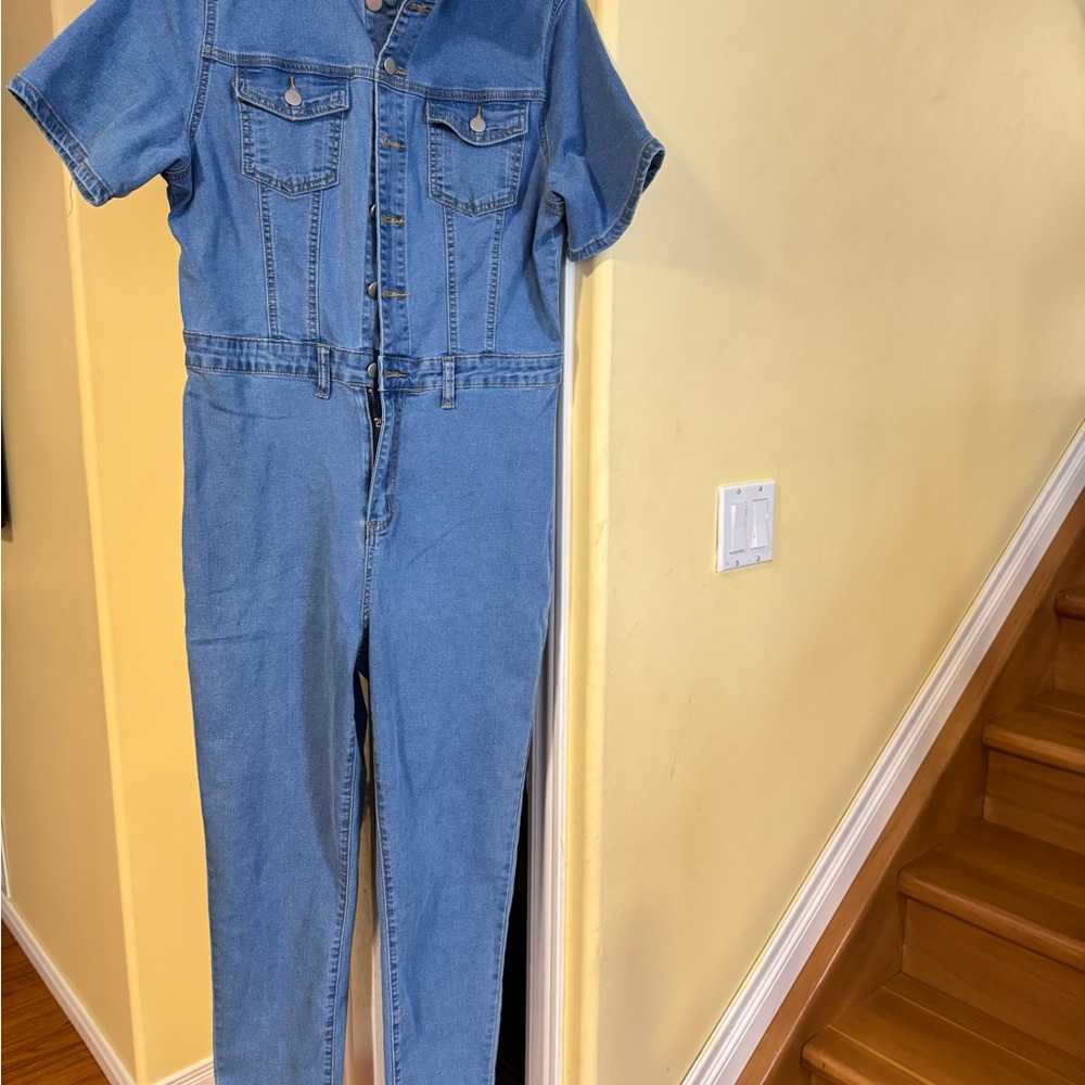 Blue Denim Jumpsuit